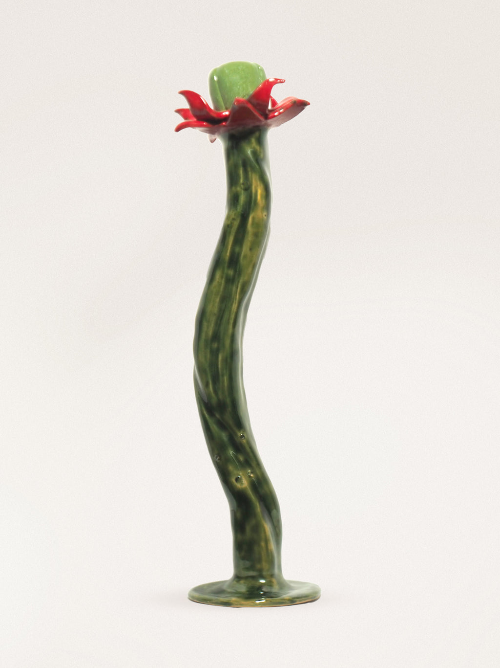 Portacandele in Ceramica d'artista: Flora