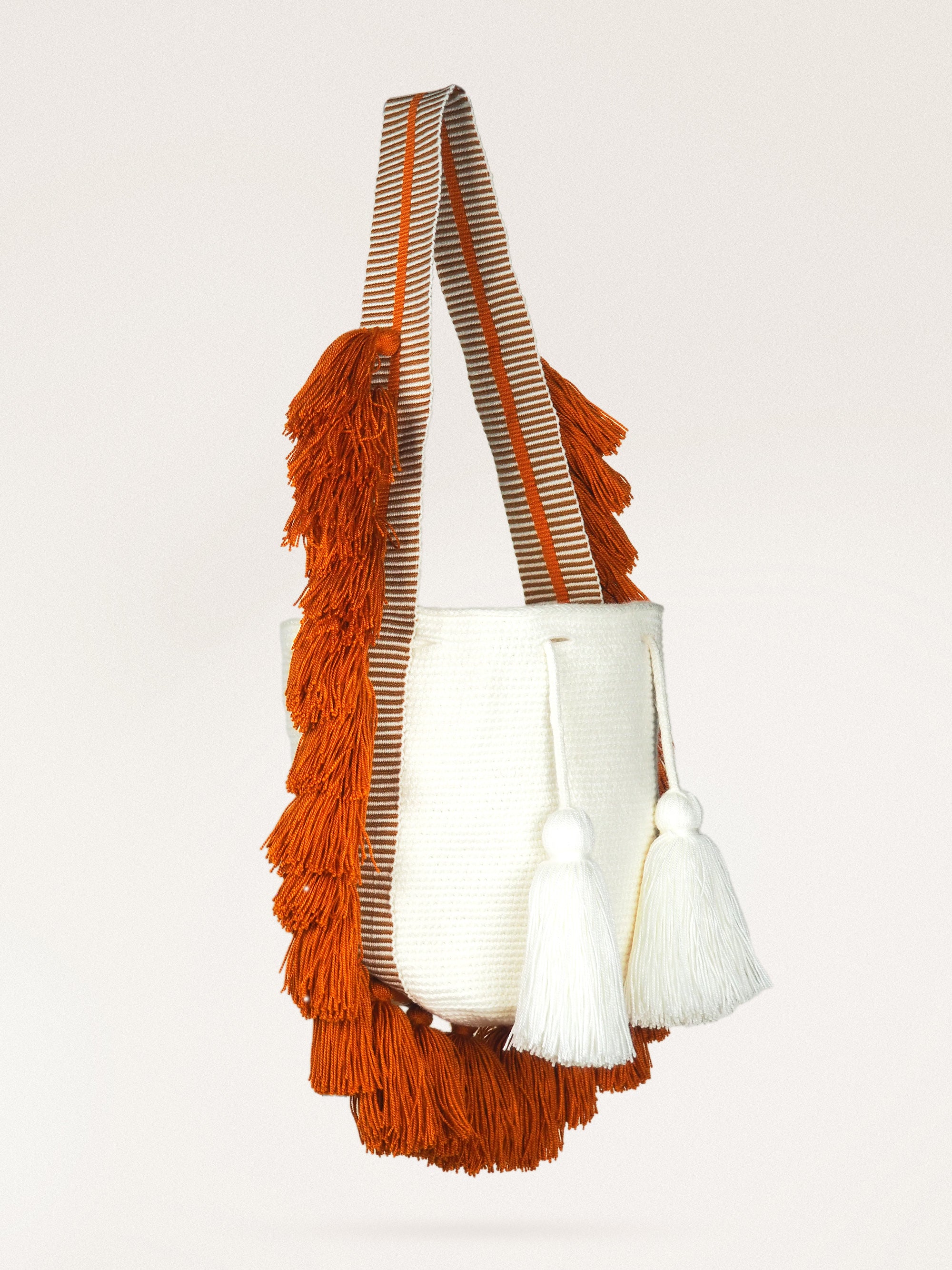 Mochila Wayuu (Mediana) - Pompon Amanecer