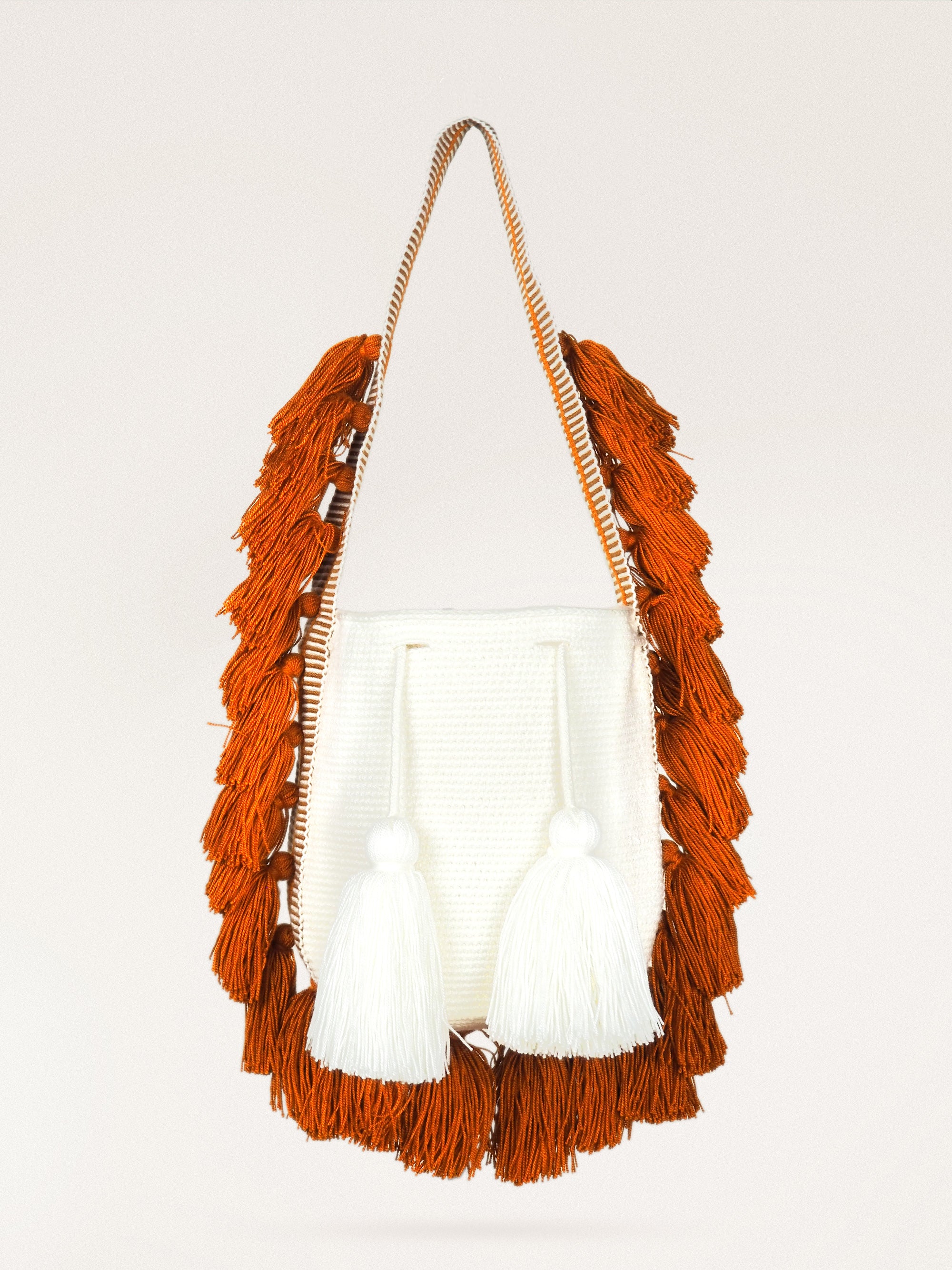 Mochila Wayuu (Mediana) - Pompon Amanecer